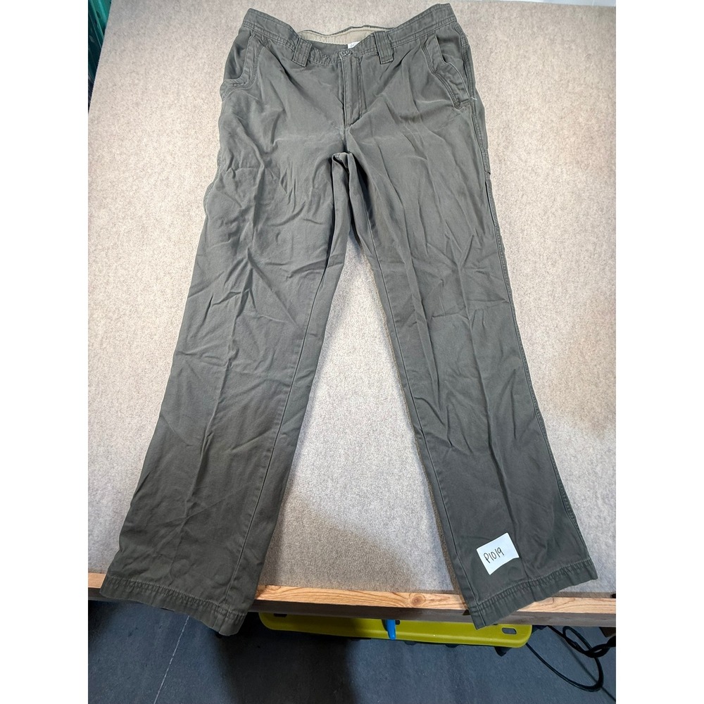 Columbia Omni-Shield Mens 36x34 Green Utility Hiking Cargo Pants Outdoor Rugged